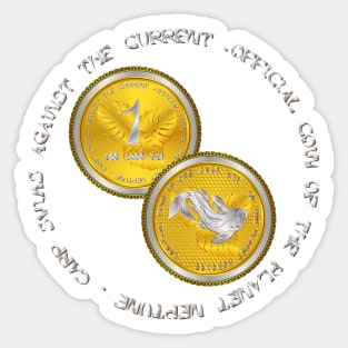 Coin 1 Carp Koi Sticker